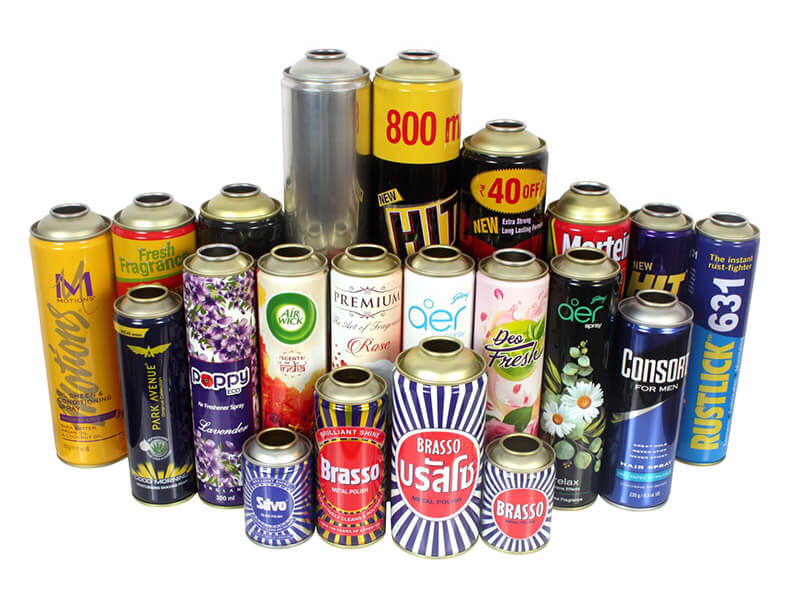 Aerosol Cans of application